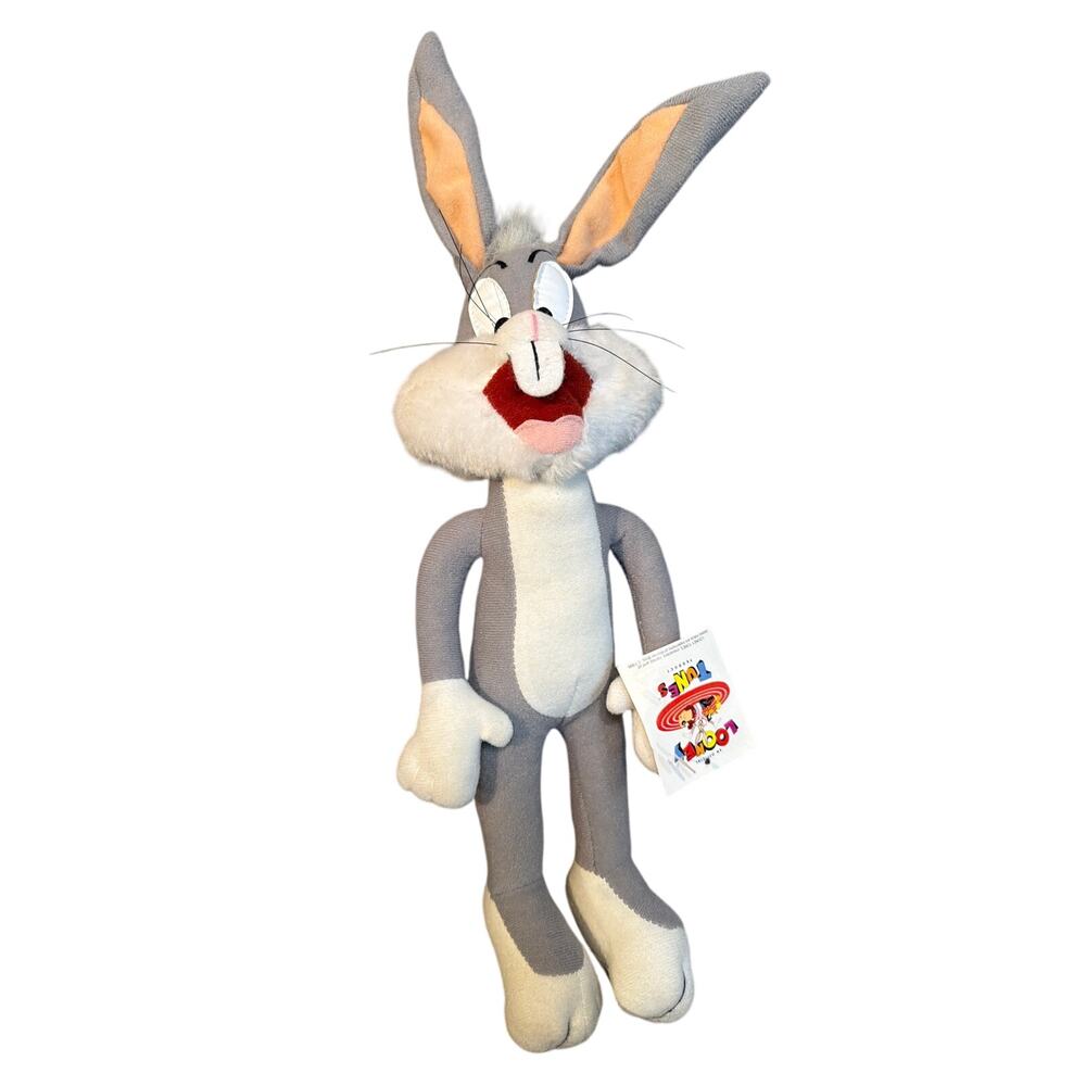 VTG 1995 NWT Bugs Bunny Plush Looney Tunes Ace Novelty stuffed animal toy WB